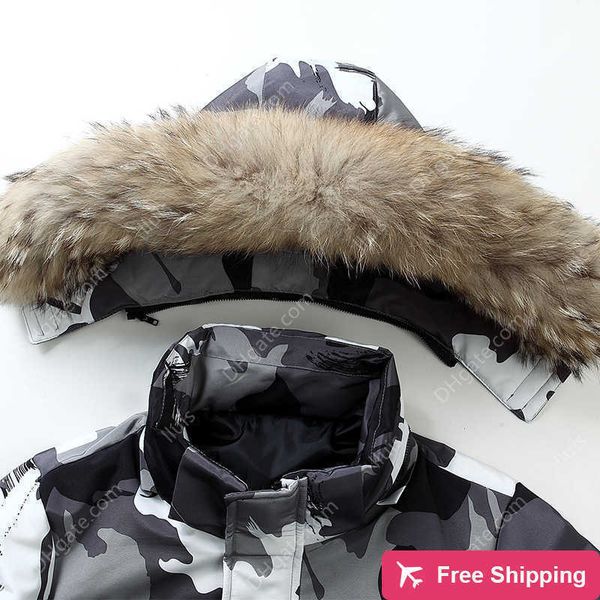 

2023 designer down jacket men's winter work style overcame thickened down coat, Black