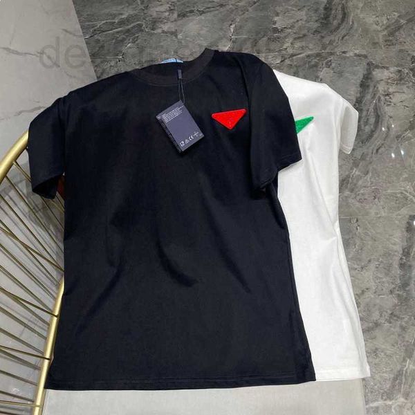 

women's t-shirt designer new detachable brooch short sleeve t-shirt, White