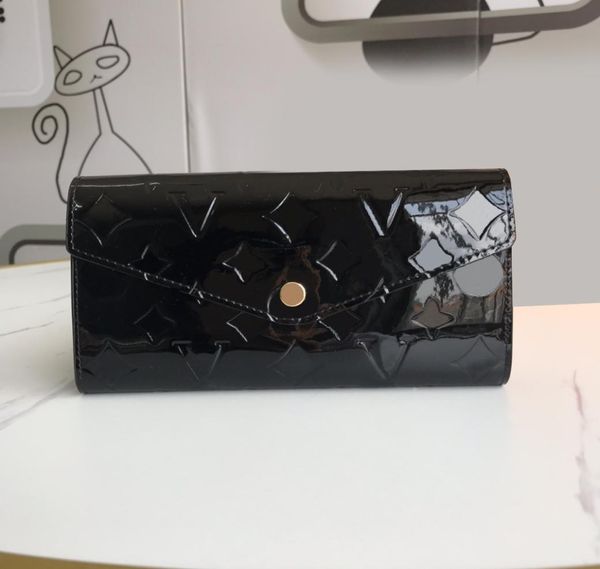 

2021 fashion flowers designer zipper wallets luxurys men women leather bags classic letters coin purse original box p5522743, Red;black
