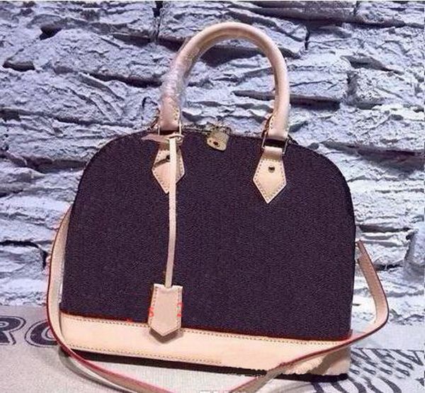 

quality alma bb shell bag women handbag leather flower embossed shoulder bags crossbody bagi messenger handbags with lock shoulder strap br