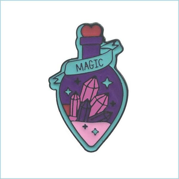 

pins brooches cute creative cartoon brooches magic potion berg crystal alloy enamel pin badge brooch 615 h1 drop delivery je dhgarden dhcdu, Gray