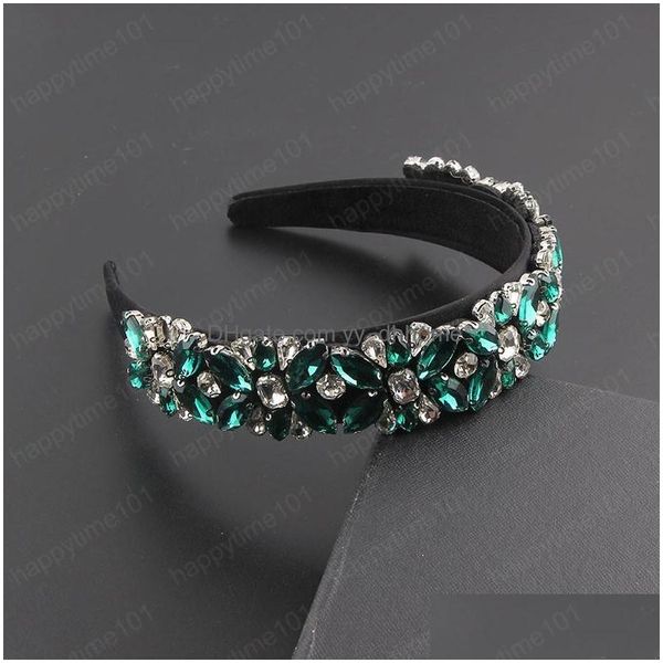

headbands inlaid color rhinestone headband ladies party gorgeous street travel hair accessories drop delivery jewelry hairjewelry dh6ym, Silver