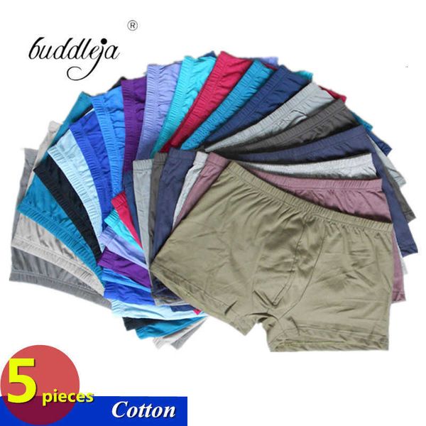 

men's cotton underwear 100% shorts comfortable 5 pieces/batch, Black;white