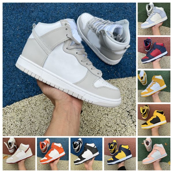 

designer dunks high casual shoes mens women michigan panda red game royal chicago active fuchsia fragment aluminum vast grey sbdunk unc dunk