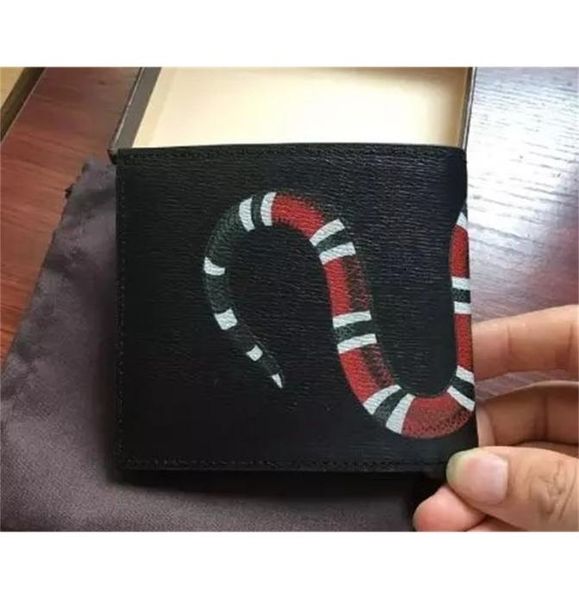 

mens brand wallet leather with wallets for men purse snake tiger bee wallet19744431, Red;black