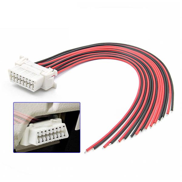 

obd203 obd2 female 16 pins diagnostic tool interface extension cable
