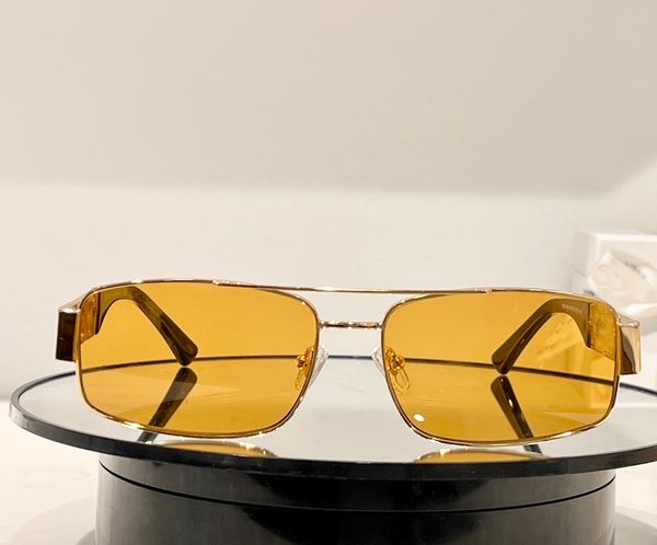 

gold yellow pilot sunglasses sunglass 4966 men square sunglasses sunnies shades uv400 eyewear with box, White;black