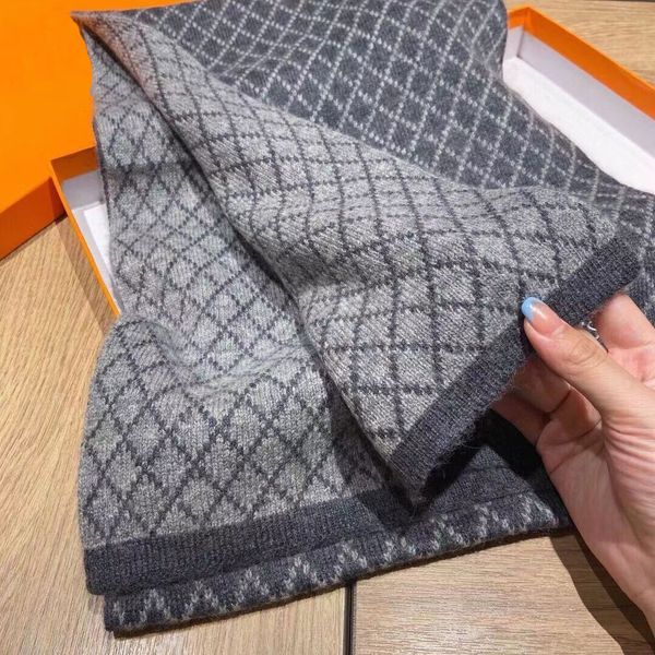 

scarfs designers shawl womens scarf men foulard 30% cashmere scarfs for women lightweight autumn and winter christmas gifts h letter luxury, Blue;gray