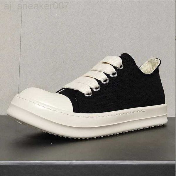 

dress low shoes spring autumn summer rick canvas sneakers for men and women real leather owens shoe laces up high soled boots