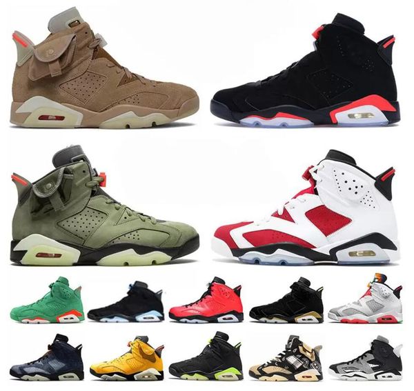 

2023 authentic 6s carmine 6 travis scotts shoes british khaki cactus jack medium olive unc black infrared dmp hare gatorade trainers men spo