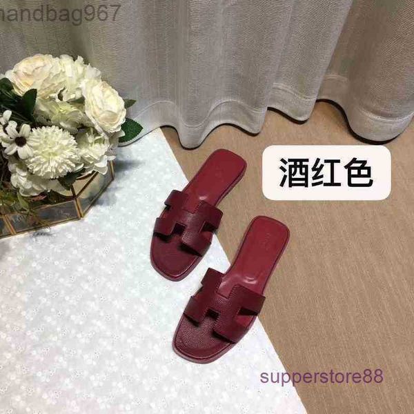 

sandals designer slippers shoes flat beac organ 2022 h have logo, Black