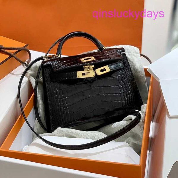 

designer herme kely bags for women price new crocodile pattern bag second generation genuine leather handheld one shoulder oblique