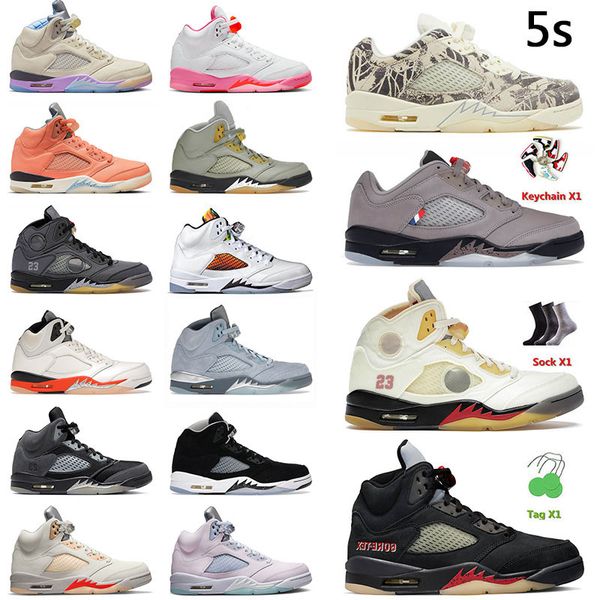 

men basketball shoes 5s raging red stealth white cement metallic international flight oreo women retro racer blue green bean sports sneakers