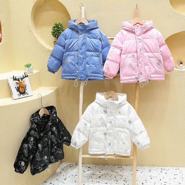 

down coat 27 years boys girls jackets hooded outerwear winter children warm thick jacket teen kids clothes baby zipper coats ski jacket 2211, Blue;gray