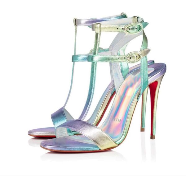 

summer red soles sandals women039s high heels mara 100 mm lady pvc leather strappy gladiator pumps beautifully party wedding eu1492894, Black