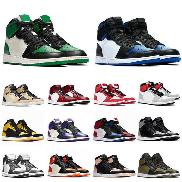 

selling toe og royal pine green 1 mens womens basketball shoes 1s light smoke grey chicago lightning mens trainers fashion sports sneakers