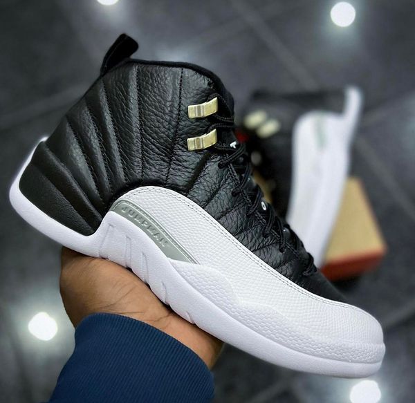 

2022 authentic 12 playoffs shoes 12s black varsity red white man sports sneakers with original box ct8013-006 size us7-13