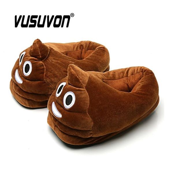 

slippers men bedroom nonslip house women poop shoes soft warm plush indoor loafers fashion funny gift cute home winter for boys w5307567, Black