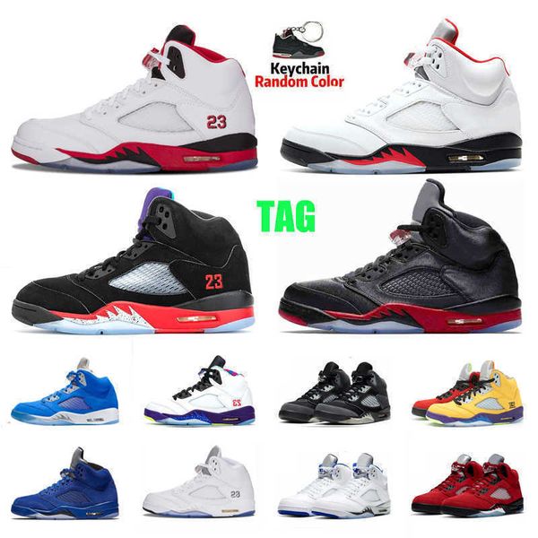 

boots 5 5s basketball shoes for men fire red bred oregon alternate bel grape white stealth mens sneakers trainers outdoor sports, Black