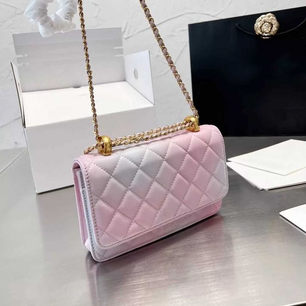 

luxury designer shoulder bags crossbody bags tote new fashion brand texture cowhide metal chain hardware adjusted shoulders oblique cross ba