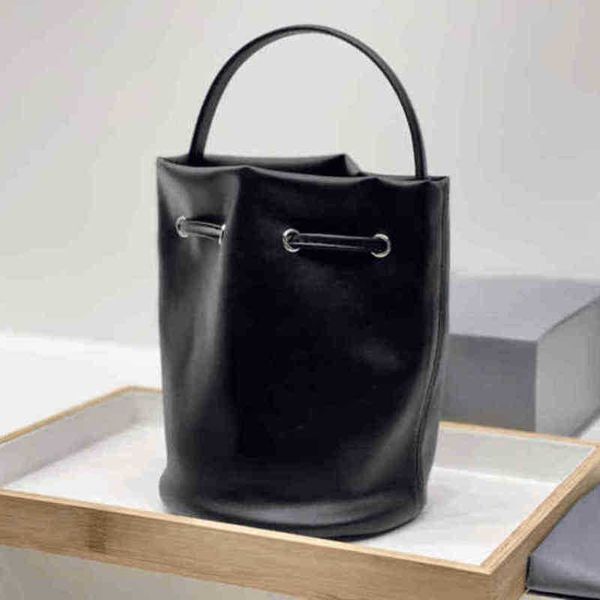 

shoulder bags women handbag female black leather fashion tote bucket 211115