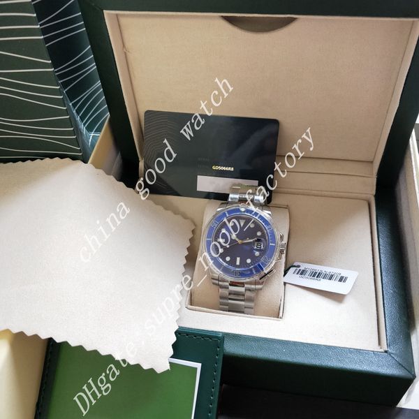 

super watch factory v5 version 2813 automatic movement wristwatch 40mm blue ceramic bezel sapphire glass diving men watches new style origin, Slivery;brown