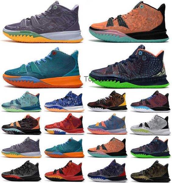 

basketball shoes kyries 7 special fx pre-heat collection kyrie men weatherman daybreak beach vibes sisterhood icons of sport citron pulse