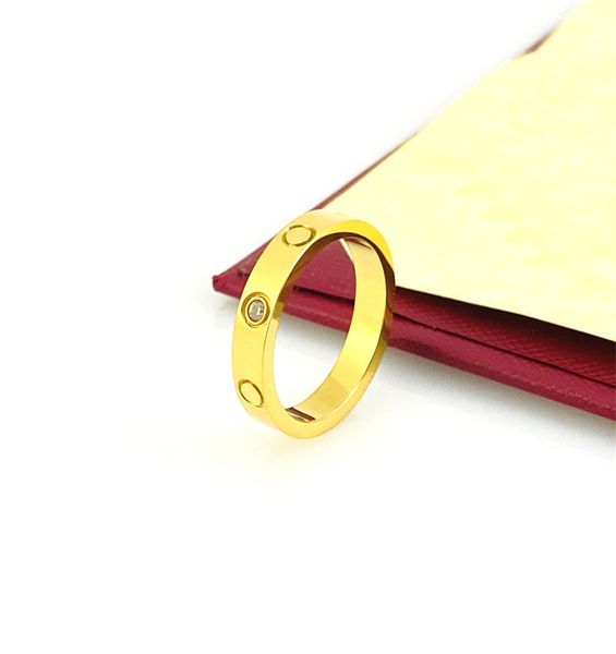 

love screw ring mens rings classic luxury designer jewelry ring- decoration- steel alloy gold-plated gold ring-wedding rings- rings/ fine co, Silver