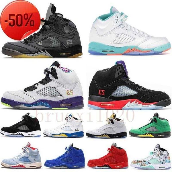 

basketball shoes sneakers trainers raging bull anthracite fire red stealth oregon ducks alternate grape 2022 new jumpman 5 jumpmans 5s, Black