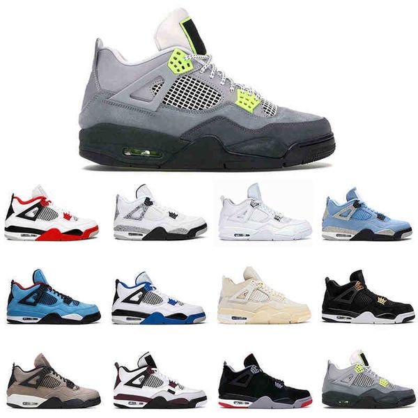 

men basketball shoes taupe haze university blue 4s 4 sail black cat fire red trainer fashion sneakers -13