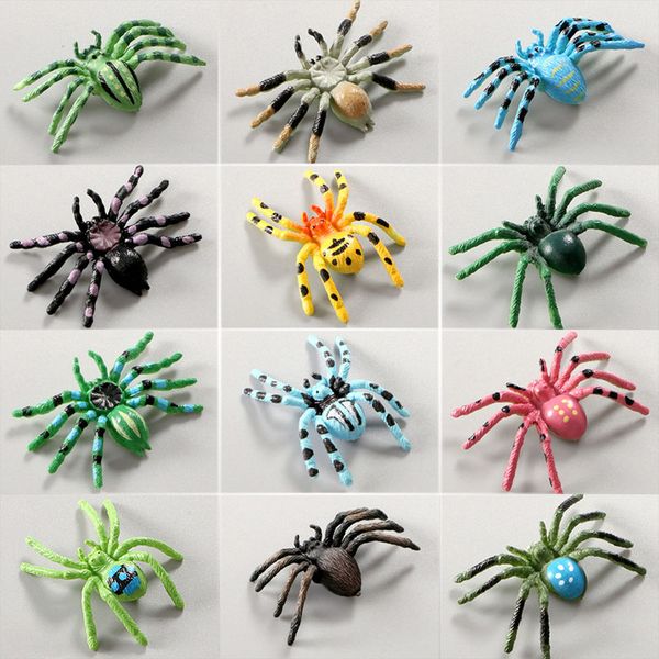 

simulation spider model toy decorative props spiders models ornaments prank trick funny toys halloween party decorations kids learning educa