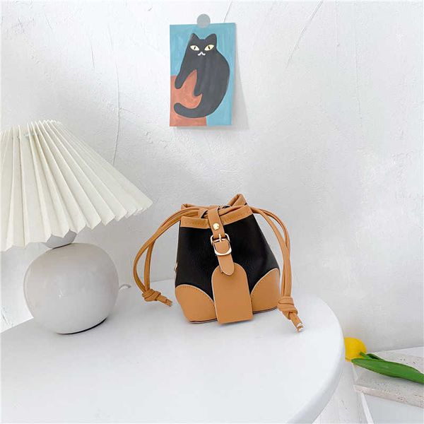 

version autumn children's bag fashion cute mini bucket girl sling single shoulder diagonal small outlet purse