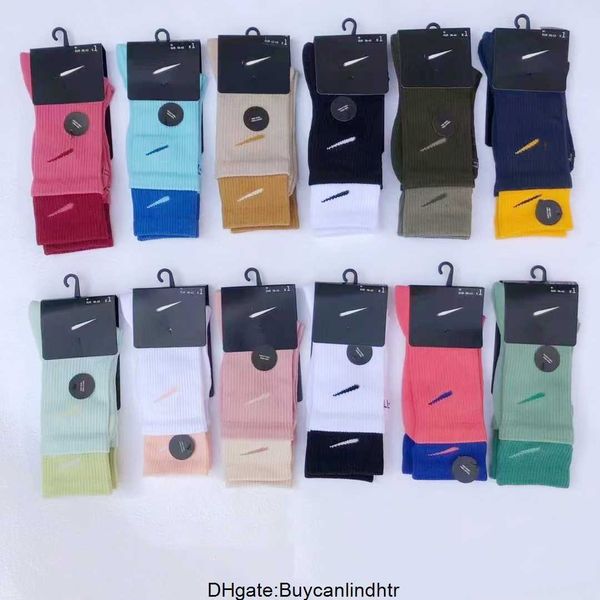 

men's socks new trendy color nk hook versatile stockings children people fried street men's and women's sports skateboard soc, Black