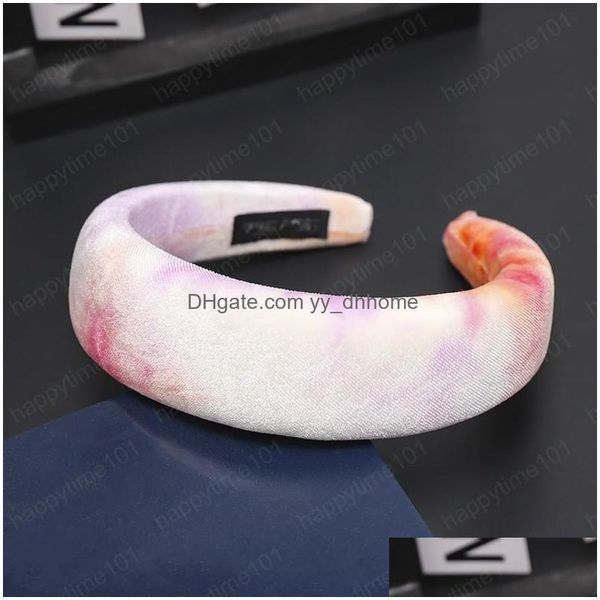 

headbands padded headbands for women wide thick sponge hair band hoops girls nonslip hairbands printing accessories headwear drop de dhnhj, Silver