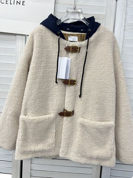 

autumn and winter 22 new fake two-piece design hooded teddy bear fur coat, Black;brown