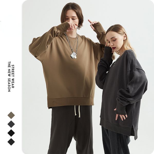 

men's jackets fashion vintage pullover men women loose trend couple streetwear casual fashion oversized harajuku hip hop cool clothes, Black;brown