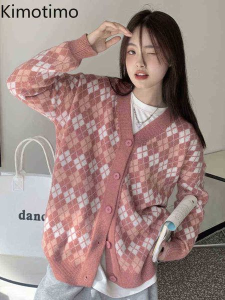 

women's sweaters kimotimo women argyle plaid vest sweater autumn vhals loose knitted jacket korean chic lui single breasted kawaii vest, White;black