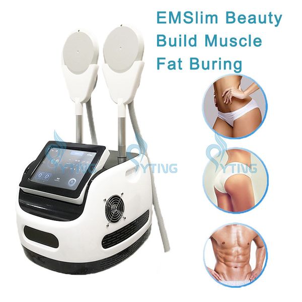 

emslim hi-emt slimming machine ems electromagnetic shaping muscle stimulation fat burning hiemt sculpting cellulite removal spa salon muscle
