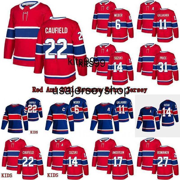 

22 cole caufield red home 2021 reverse retro jersey 14 nick suzuki 31 carey price 11 brendan gallagher 27 romanov hockey jerseys, Black