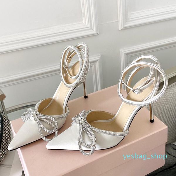 

heels high heeled sandals for womens mach satin fashion bow dress shoes crystal rhinestone evening shoe stiletto heel ankle strap designers, Black