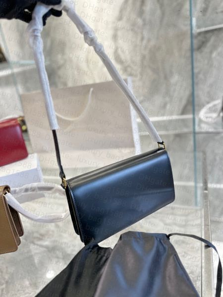 

fashion women bag fine grain cowhide chain underarm shoulder bag flap metal logo designer crossbody bag