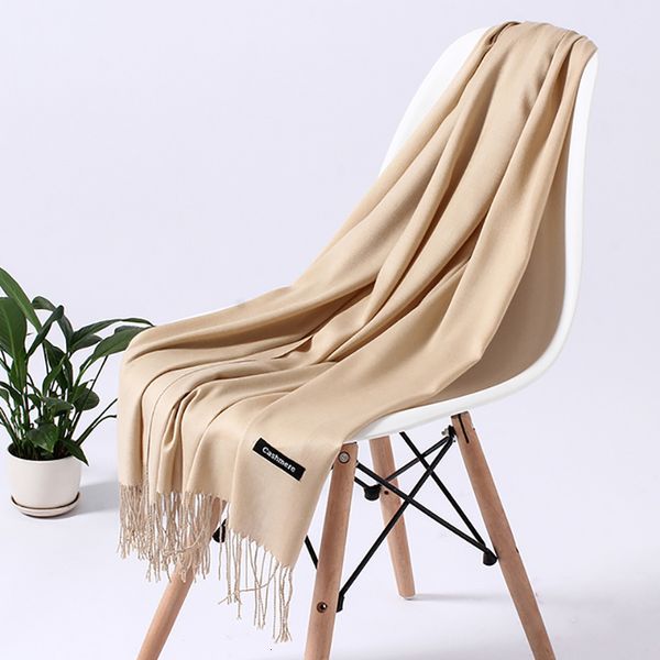 

scarves women solid scarf cashmere feeling pashmina shawls tassel hijab head wraps femme thin spring winter foulard bufanda 221129, Blue;gray