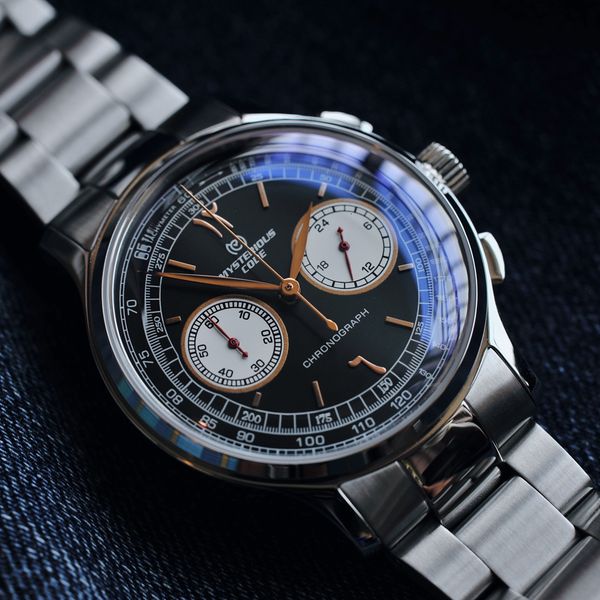 

wristwatches 40mm pilot watch men chronograph quartz vintage chrono vk64 timing clocks mysterious code relojes para hombre 221128, Slivery;brown