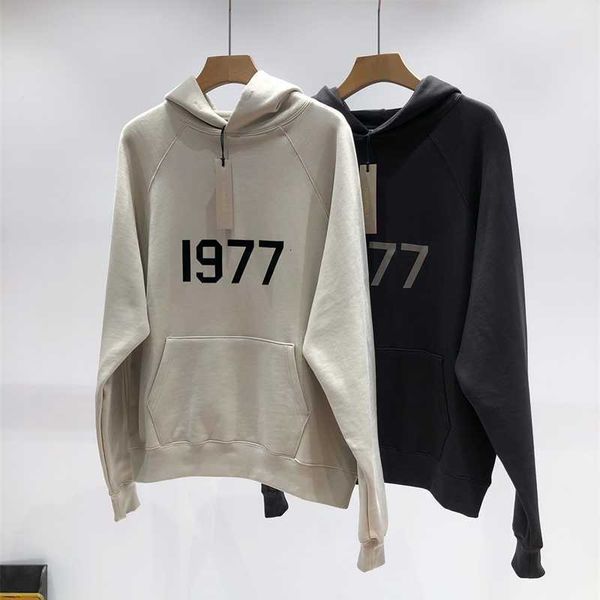 

hoodies hweatshirts fog essentials sweater men's fashion double line high street new hoodie plush 1977 1161, Black