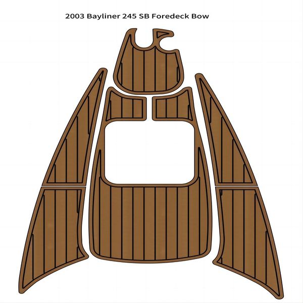 

2003 bayliner 245 sb foredeck bow pad boat eva foam faux teak deck floor mat