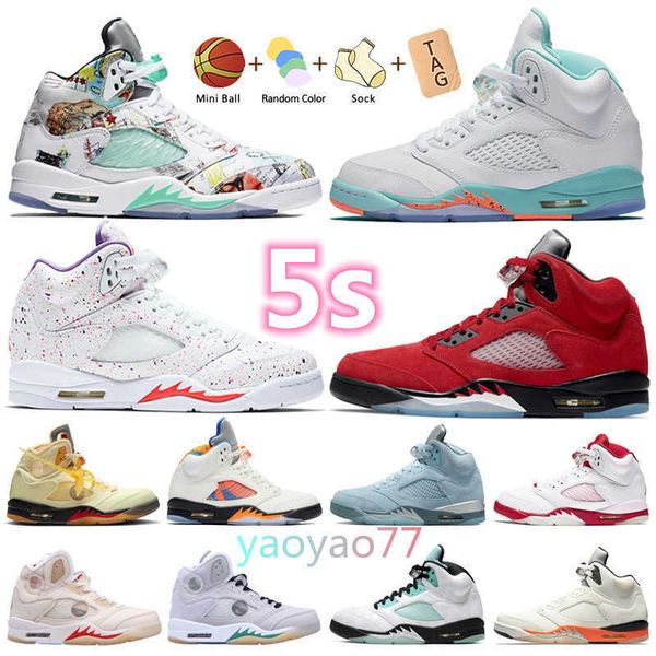 

jumpman sail white oreo 5 5s high basketball shoes mens stealth 2.0 raging bull red hyper royal oregon ducks ice bred alternate bel grape, Black