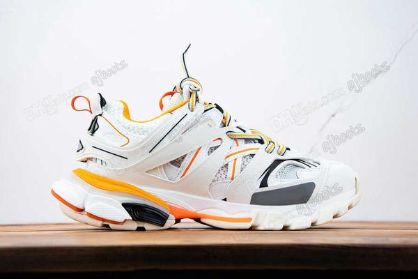 

casual shoes sneakers leather trainer platform trainers shoes luxury brand designer triple white black tess.s. gomma nylon printed men women