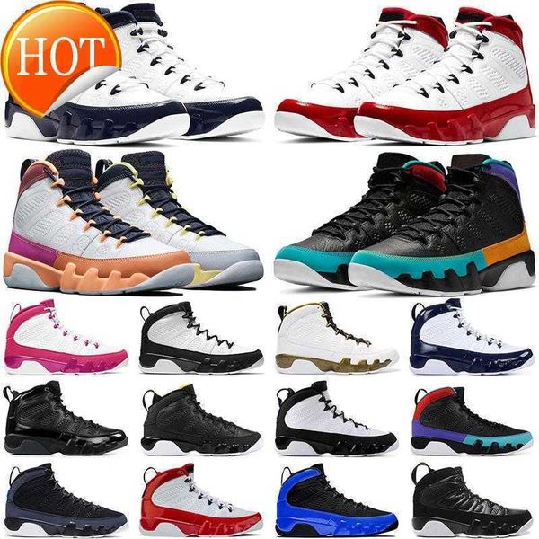 

men basketball shoes jumpman 9s 9 change the world university blue gold gym red racer bred dream do it mens trainers sports sneakers, Black