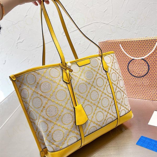 

brand women shopping bag luxurys brand large totes small handbags classic design letter shoulder bags canvas travel purses 26cm 35cm