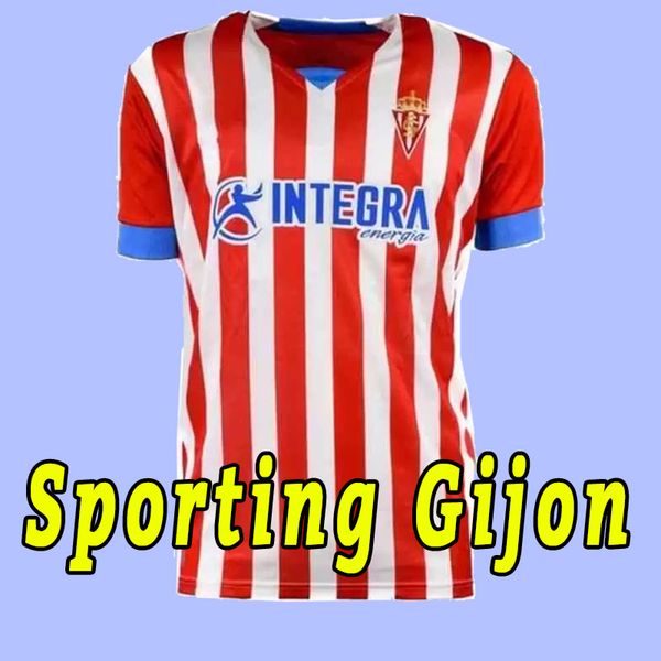 

22 23 sporting gijon soccer jerseys 2021 2022 manu garcia djurdjevic djuka g. js babin aitor g. d.perez camiseta de futbol men football shir, Black;yellow